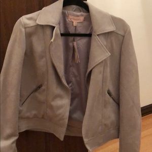 NWT Philosophy Faux Suede Grey Jacket